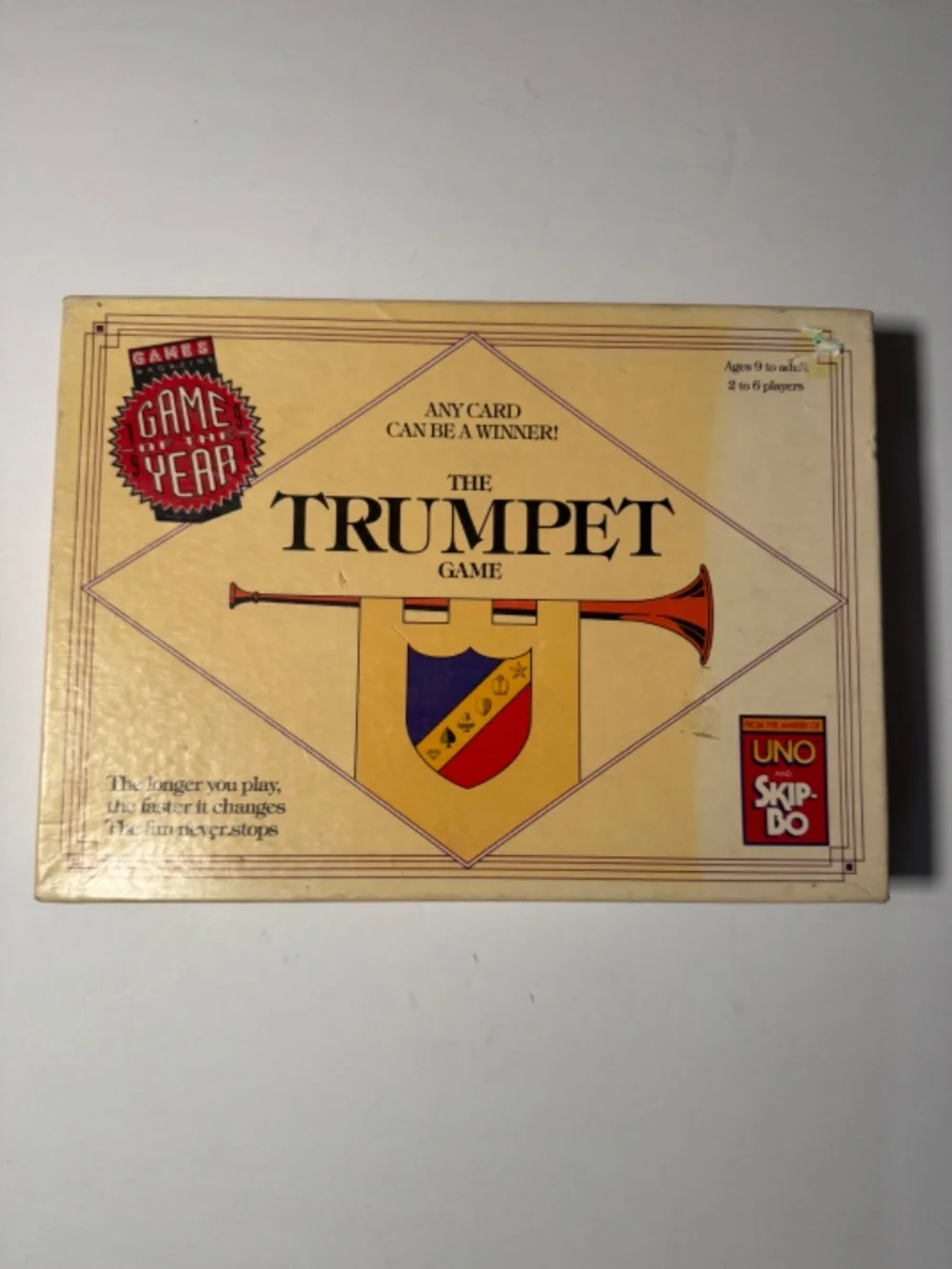 Vintage 1990 The Trumpet Game Card Board Game 2-6 Players International Games